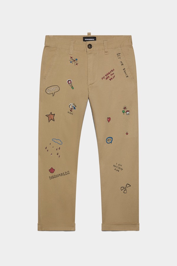 Dsquared2 Kids Pants CREAM BEIGE