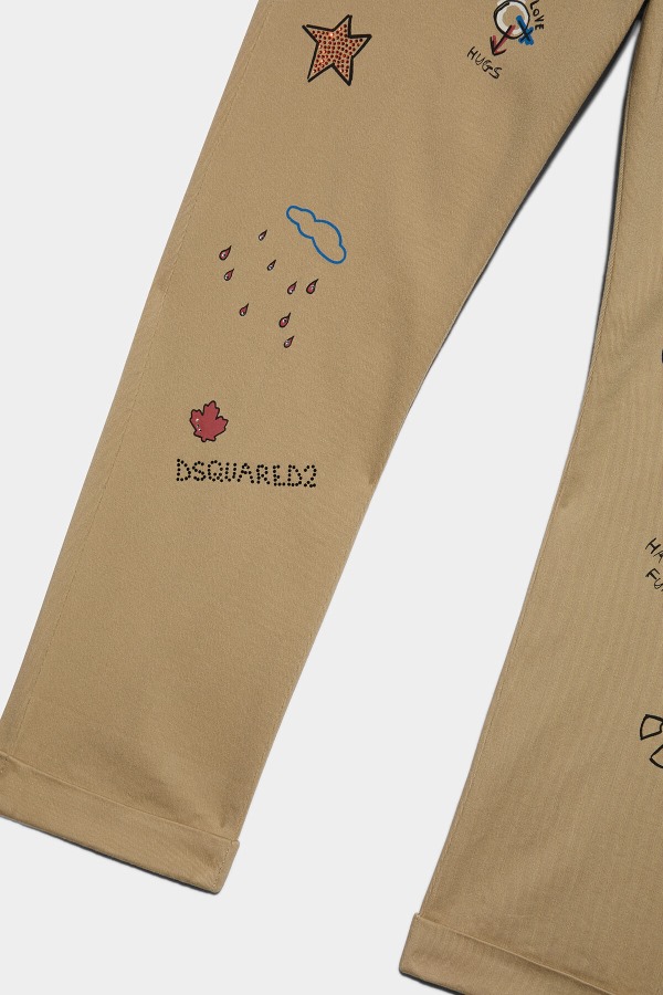 Dsquared2 Kids Pants CREAM BEIGE