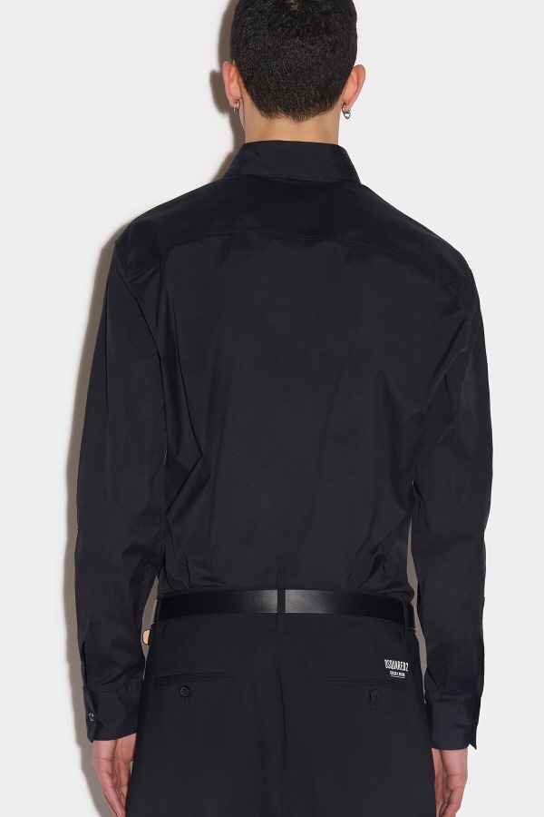 Mini Logo Relax Dan Shirt WHITE/BLACK