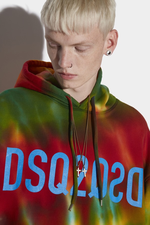 Tie-Dye Reverse Dsq2 Hoodie