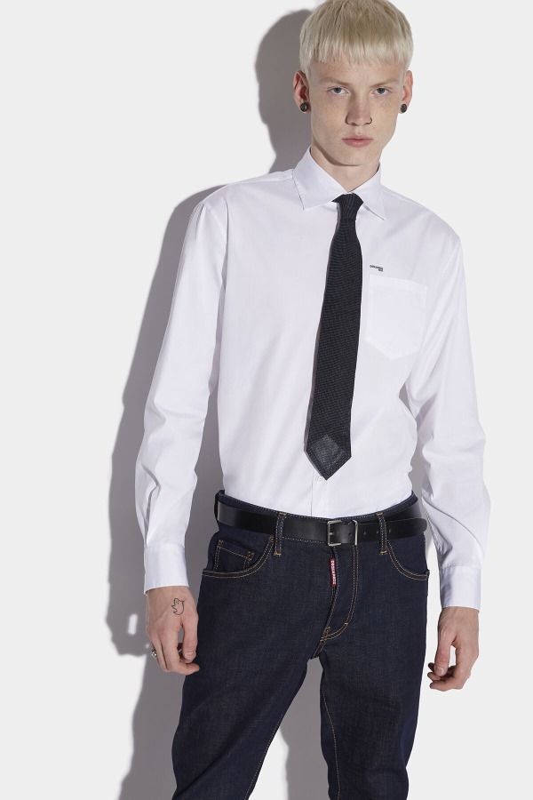 Mini Logo Relax Dan Shirt WHITE