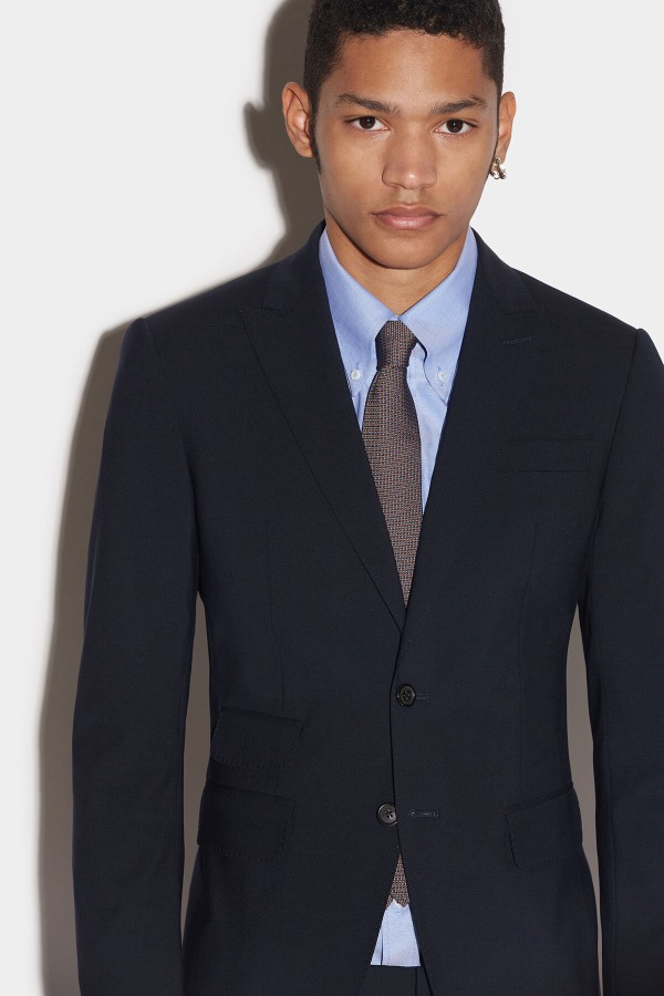 London Two Button Suit D2 NAVY