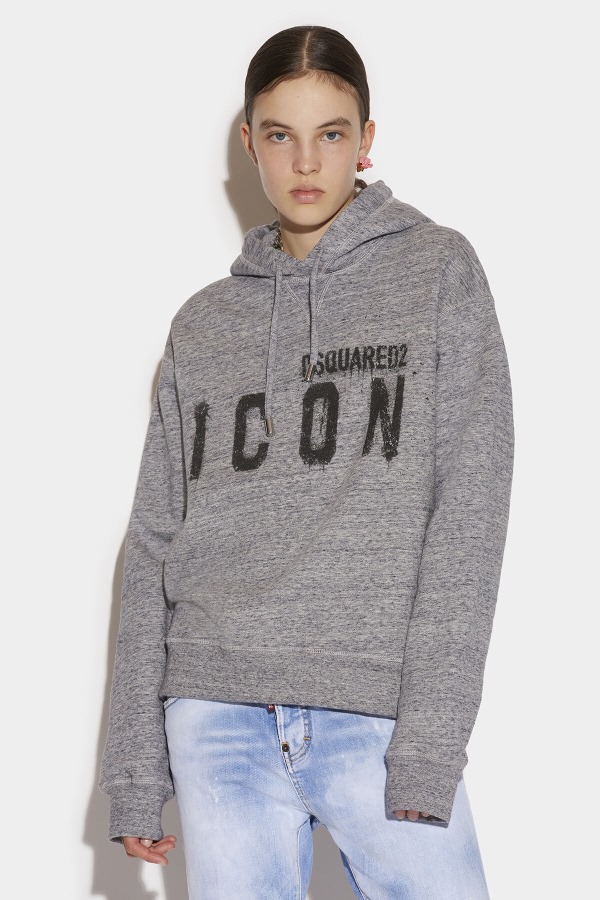 Icon Spray Sweatshirt D2 GREY