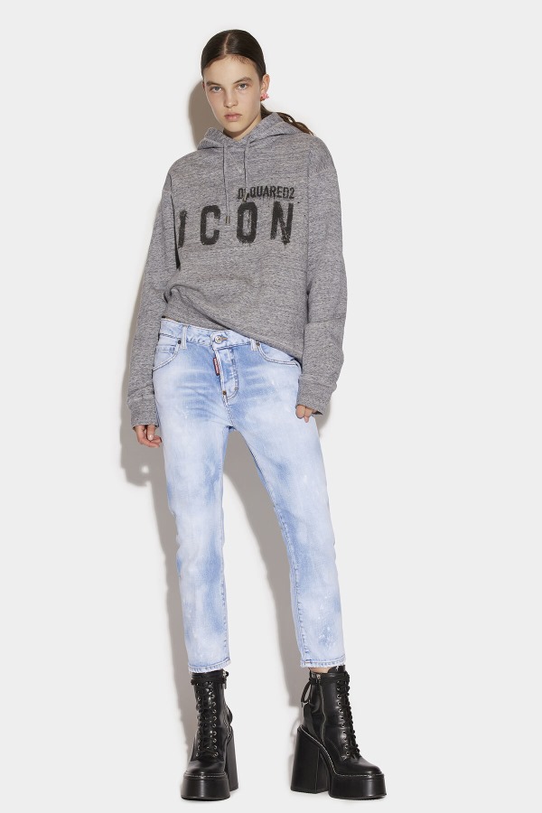 Icon Spray Sweatshirt D2 GREY