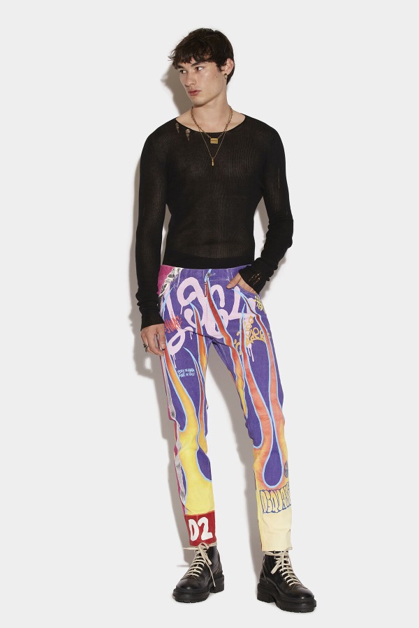 L.A. Customized Cool Guy Cropped Jeans