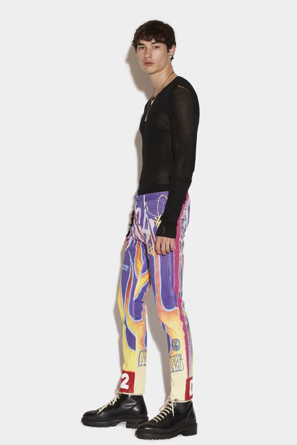 L.A. Customized Cool Guy Cropped Jeans
