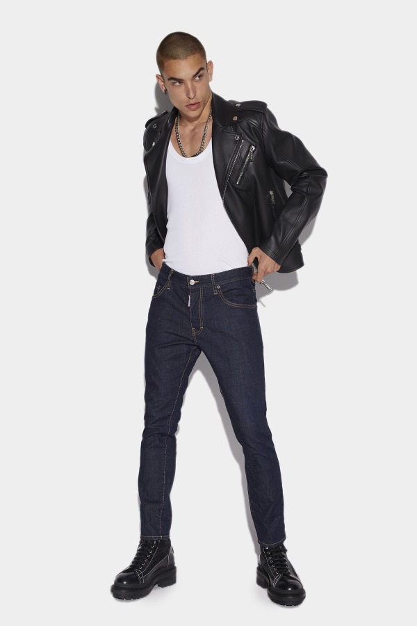Dark Rinse Ceresio 9 Skater Denim Jeans