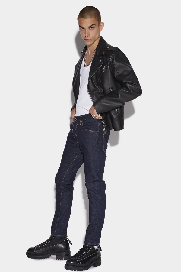 Dark Rinse Ceresio 9 Skater Denim Jeans