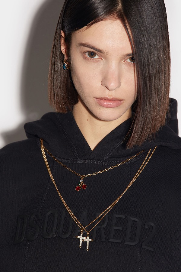 Uneven Hoodie RED/BLACK