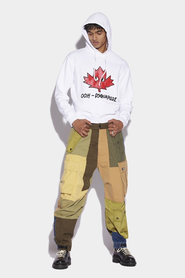 Military Patchwork Cargo Trousers