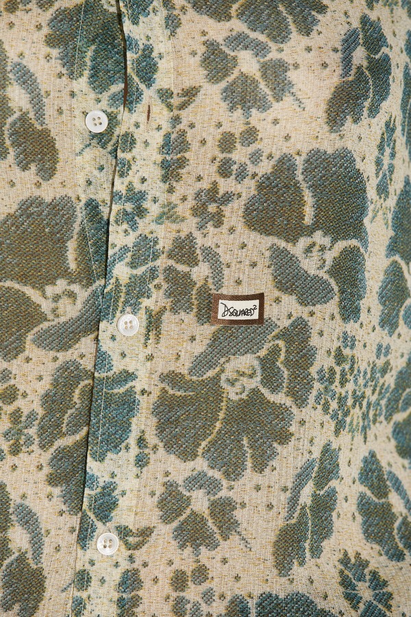 Long Sleeve Fitted Shirt GREEN/FANTASY