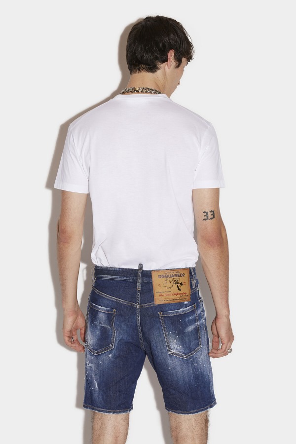 Marine Denim Shorts