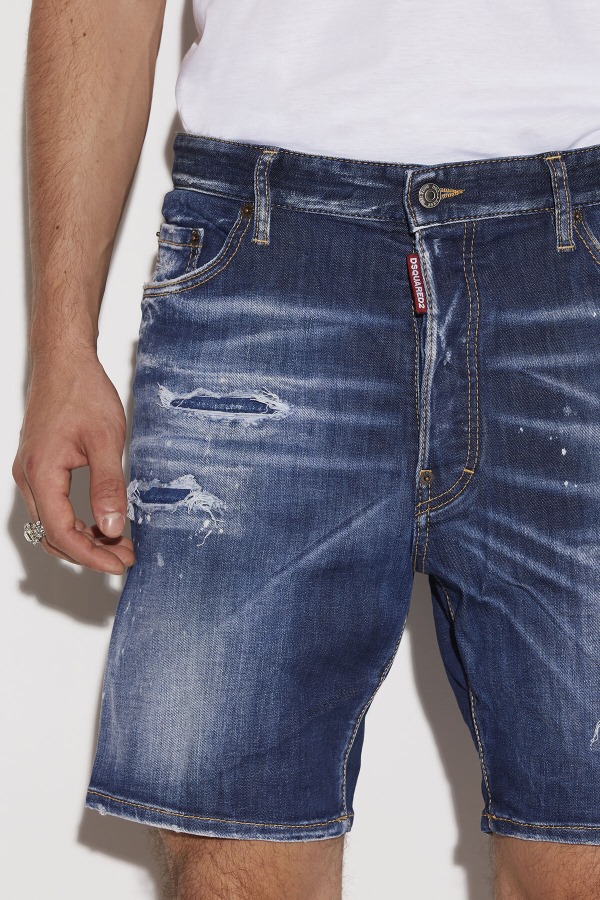 Marine Denim Shorts
