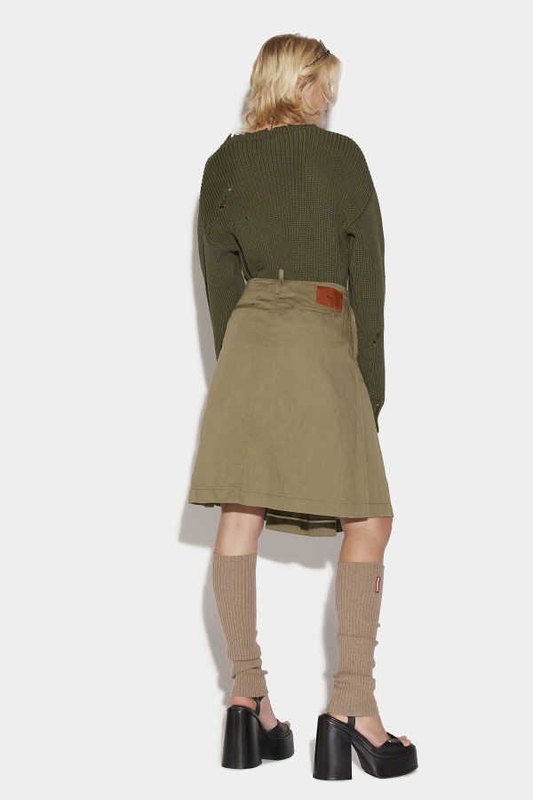 Inverted Pleat Skirt