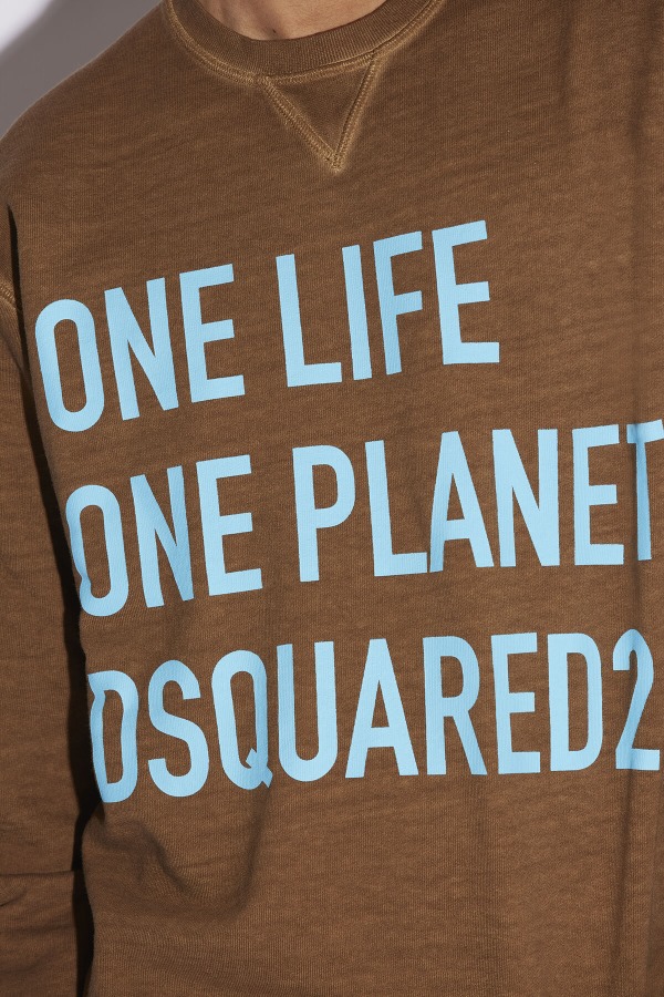 One Life Organic Cotton Cool Sweatshirt BROWN/OCHRE