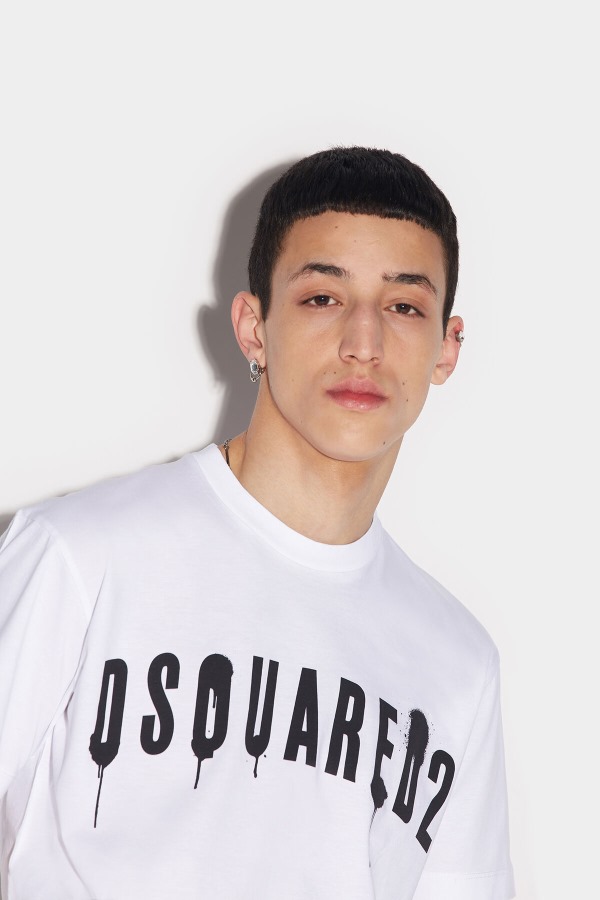 Dsquared2 Cool T-Shirt WHITE/RED