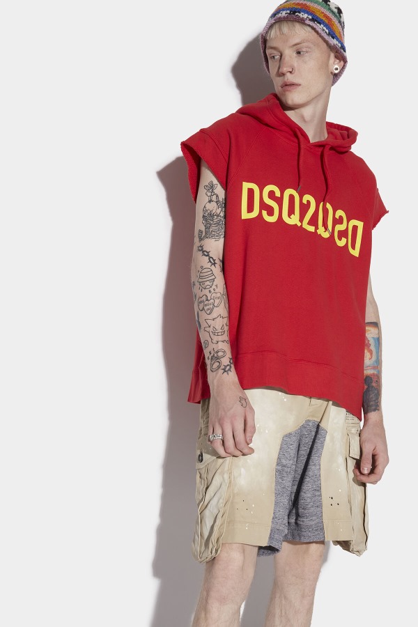 Dsq2Qsd Short Sleeve Hoodie