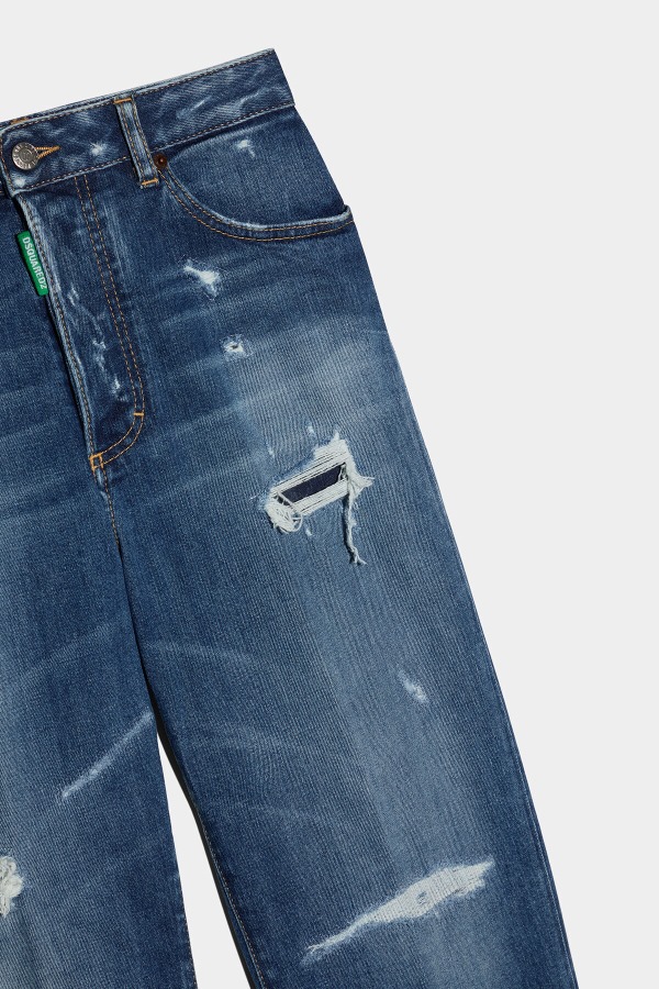 Green Tab Partially Organic Cotton Boston Jeans NAVY BLUE