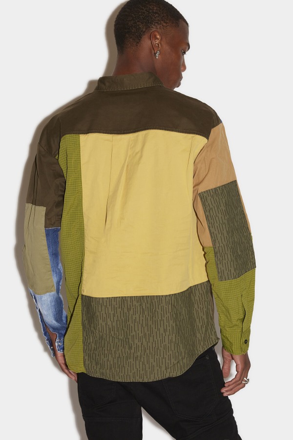 Military Patchwork Shirt