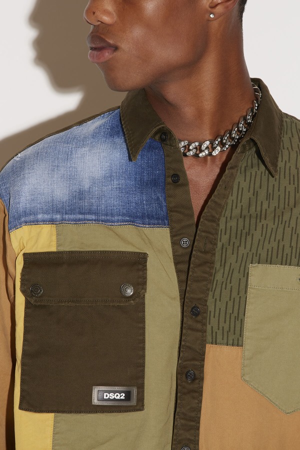 Military Patchwork Shirt