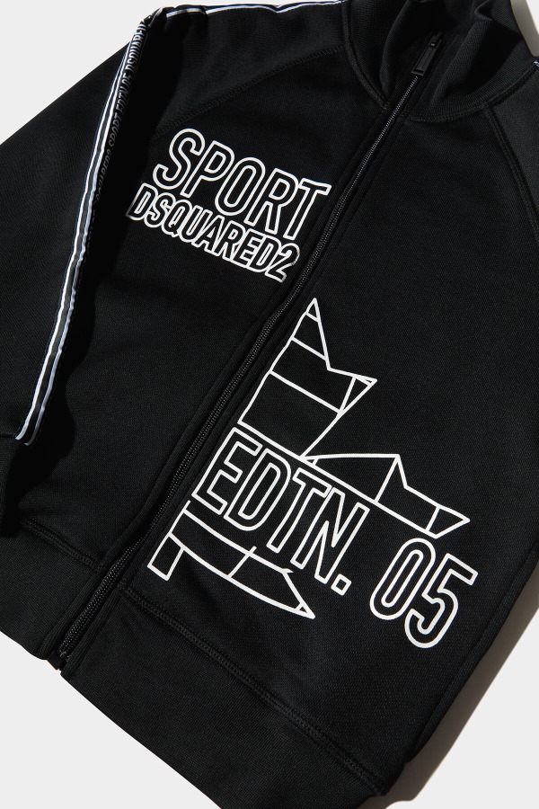 D2Kids Sport Edtn.05 Zipped Sweater BLACK/ORANGE