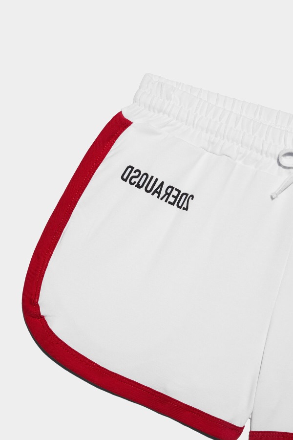 D2 Kids Sweatshorts CAMELLIA ROSE/WHITE