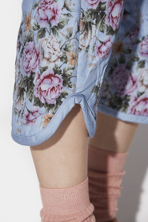 Light Flower Wash Kawaii Jeans
