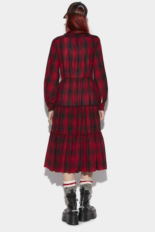 Tiered Shirt Dress