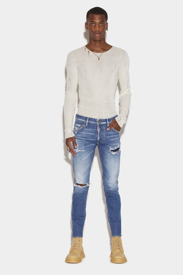 Medium Broken Wash Skinny Dan Jeans