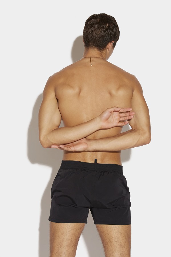 Dsquared2 Tape Midi Swim Boxer BLACK/NAVY