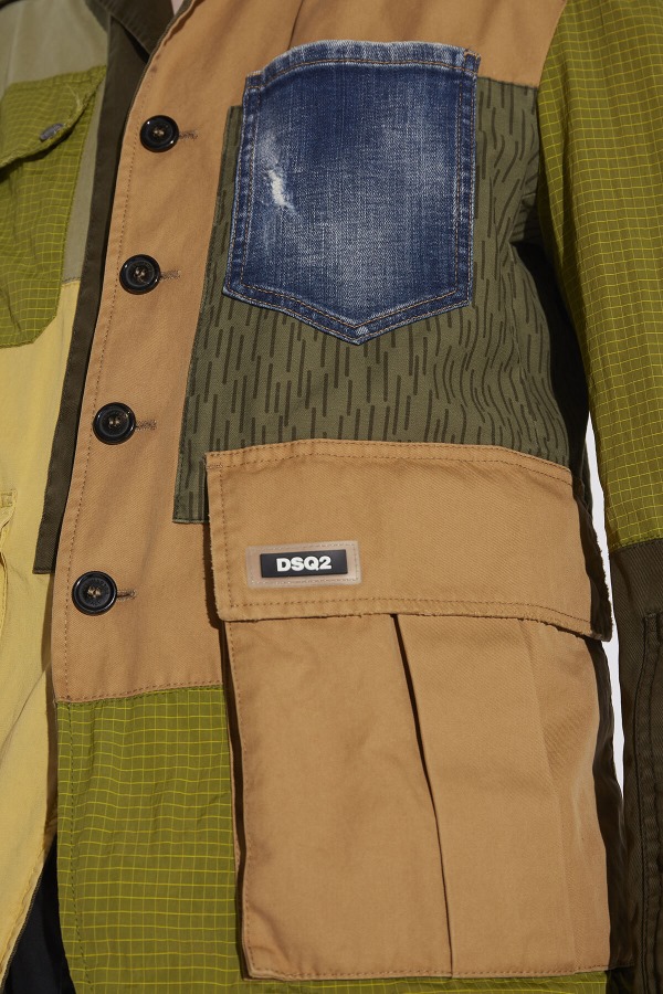 Military Patchwork Blazer