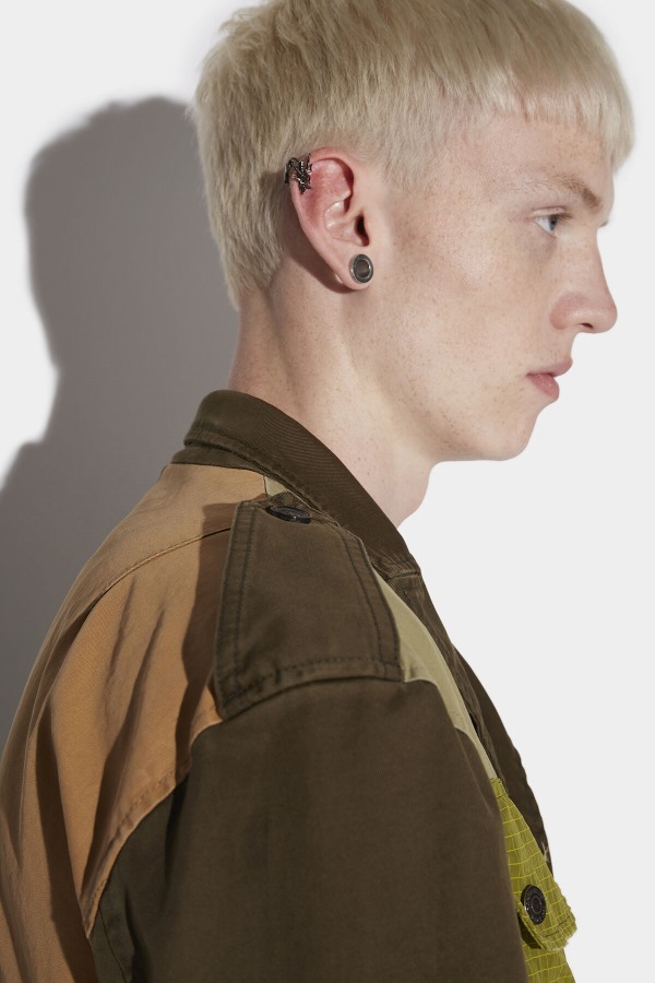 Military Patchwork Blazer