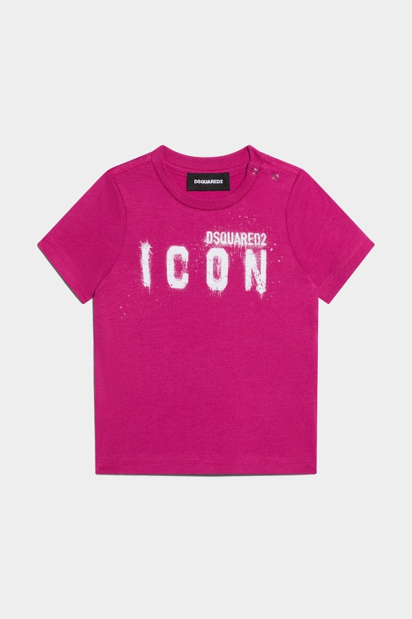 D2Kids Icon Spray T-Shirt WHITE/BLACK