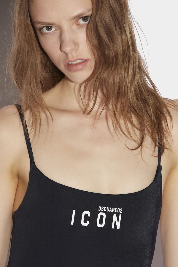 Be Icon One-Piece Swimsuit BLACK/WHITE
