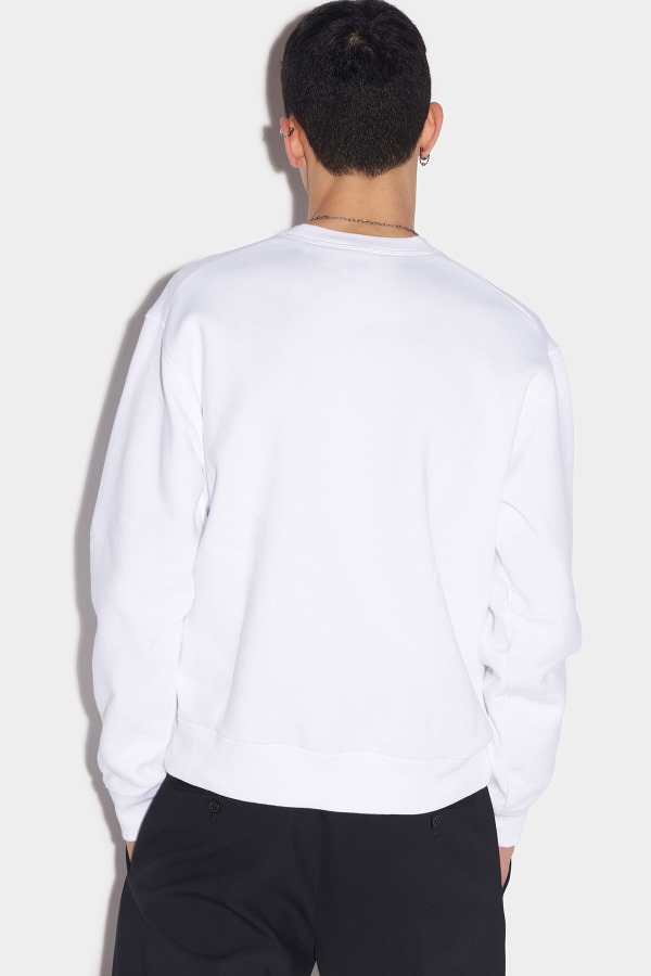 Spray Logo Cool Sweater WHITE/BLACK