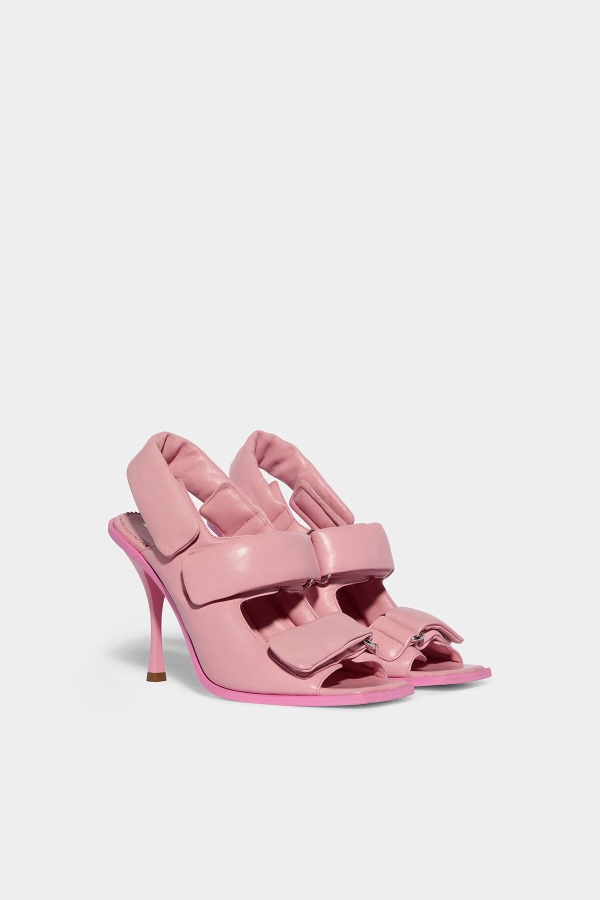 PaddeD2 Heeled Sandals GREEN/PINK