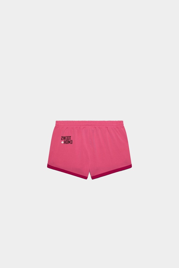 D2Kids Sweatshorts CAMELLIA ROSE/WHITE